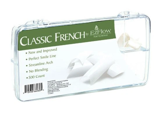 Типси без контактної зони асорті 500 шт EzFlow Classic French Tips 500 шт