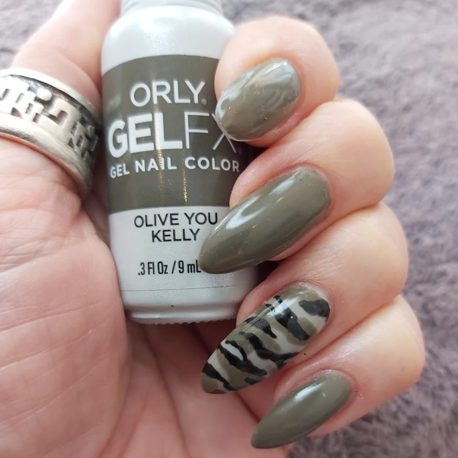 Гель-лак ORLY Gel FX Olive You Kelly оливково-сірий, емаль 9 мл