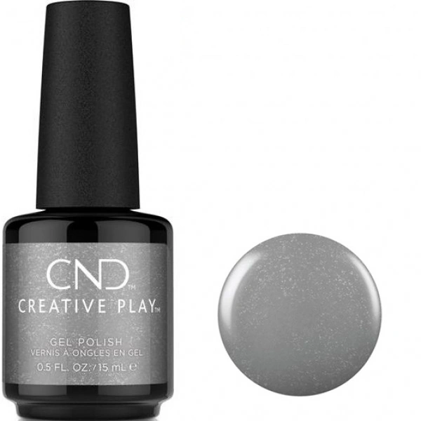 Гель-лак CND Creative Play 531 Coin Drop сріблястий з шиммером 15 мл
