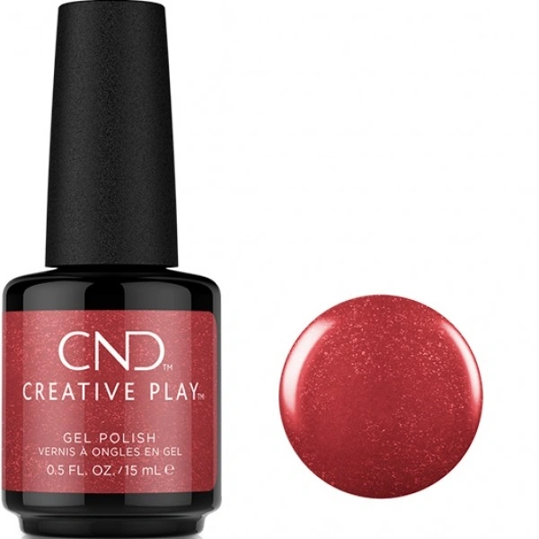 Гель-лак CND Creative Play 534 Red Rush темно-червоний із шиммером 15 мл