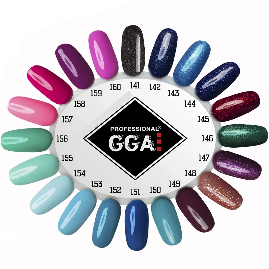 Гель-лак GGA Professional Gel Polish №157 рожевий, емаль 10 мл