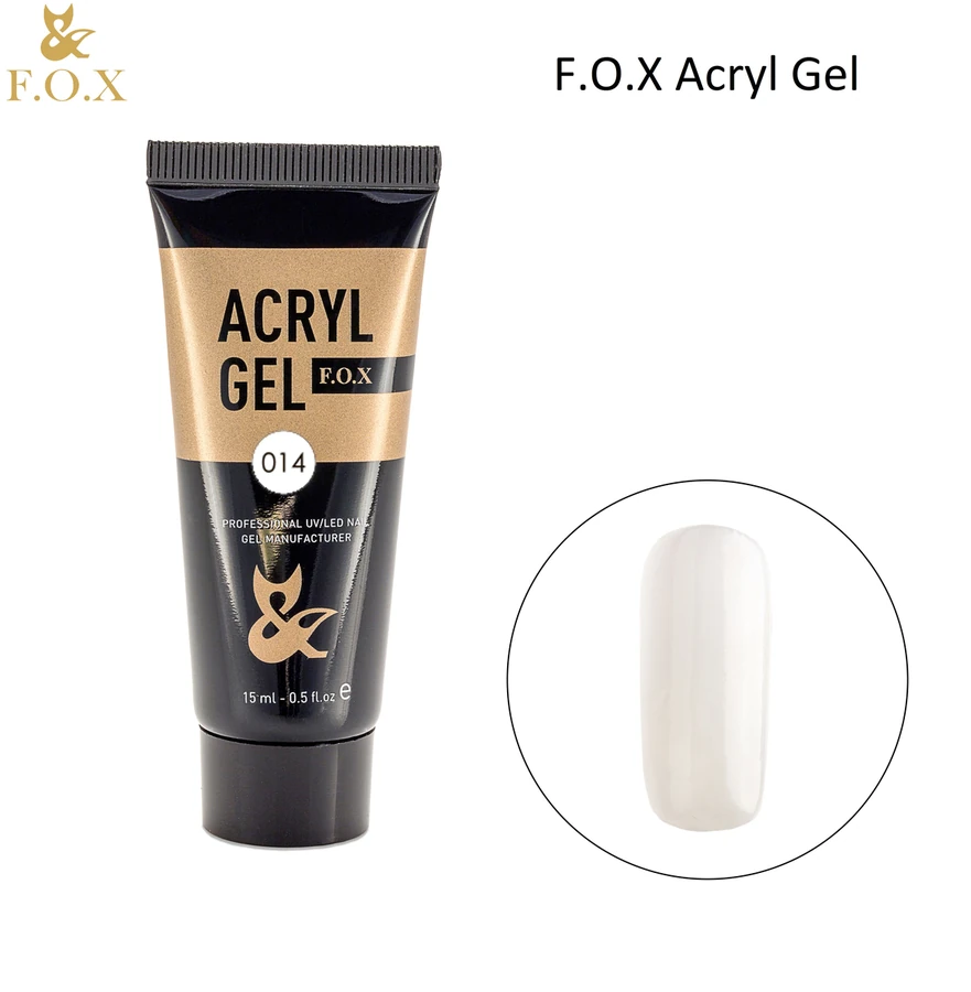 Акрил-гель FOX Acryl gel 014 білий 15 мл