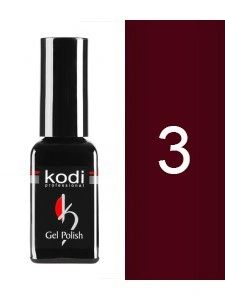 Гель-лак Kodi Гель лак №3 темно-червоний, емаль 12 мл