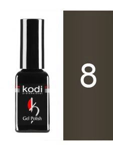 Гель-лак Kodi Гель лак №8 бежево-коричневий, емаль 12 мл