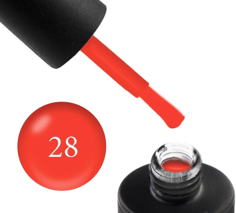 Гель-лак Couture Colour Gel-Polish Limited Edition 28 оранжево-червоний, емаль 9 мл
