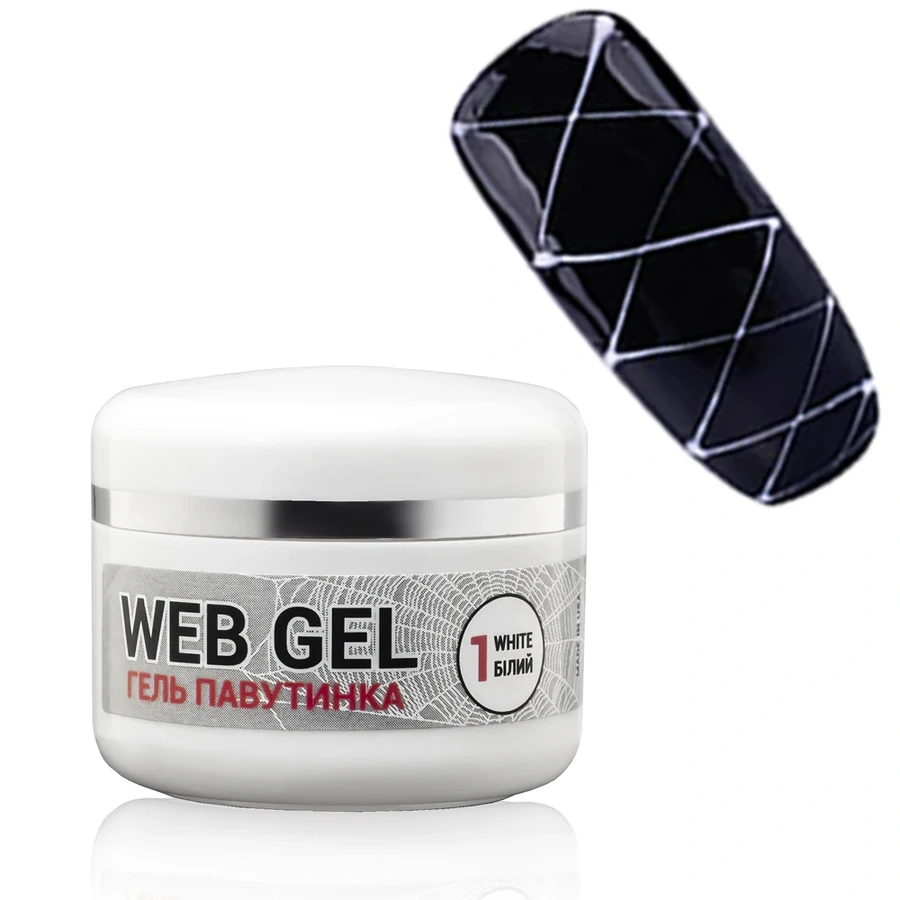 Гель-павутинка GGA Professional Web-Gel 01 White білий 5 мл