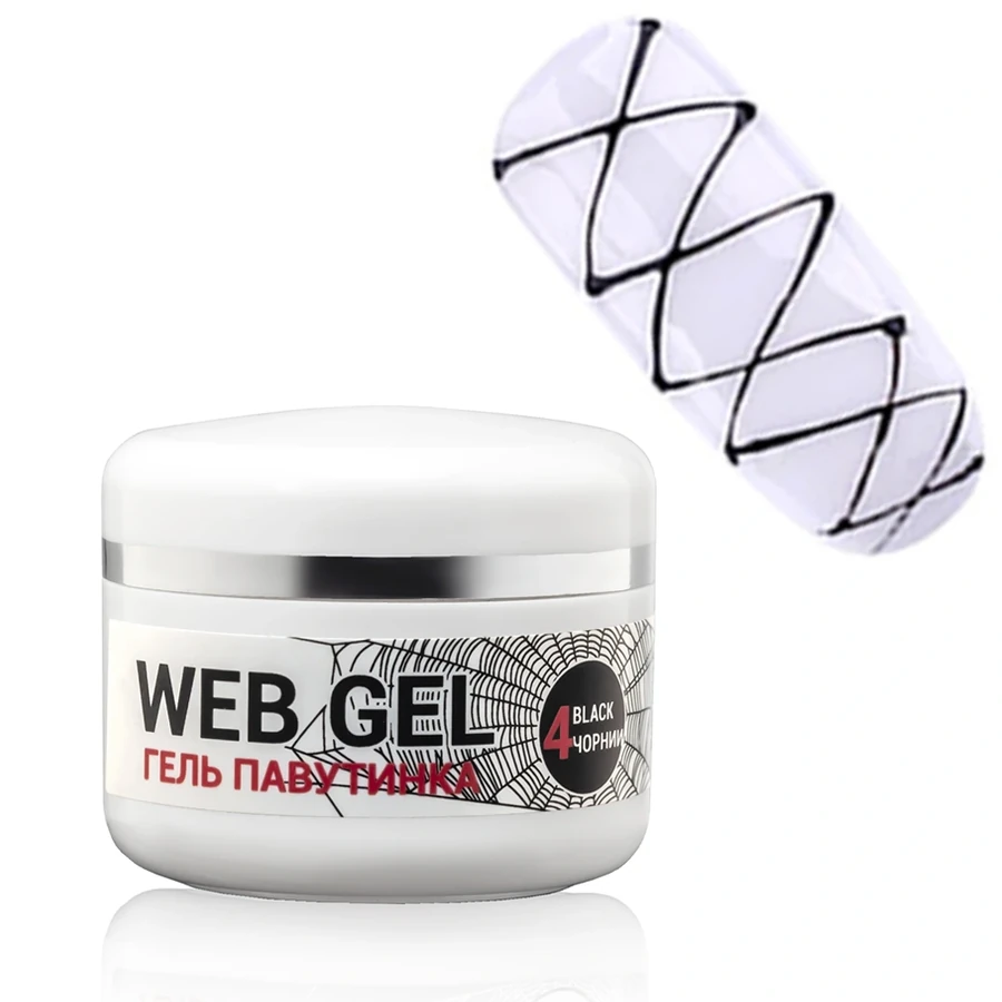 Гель-павутинка GGA Professional Web-Gel 04 Black чорний 5 мл