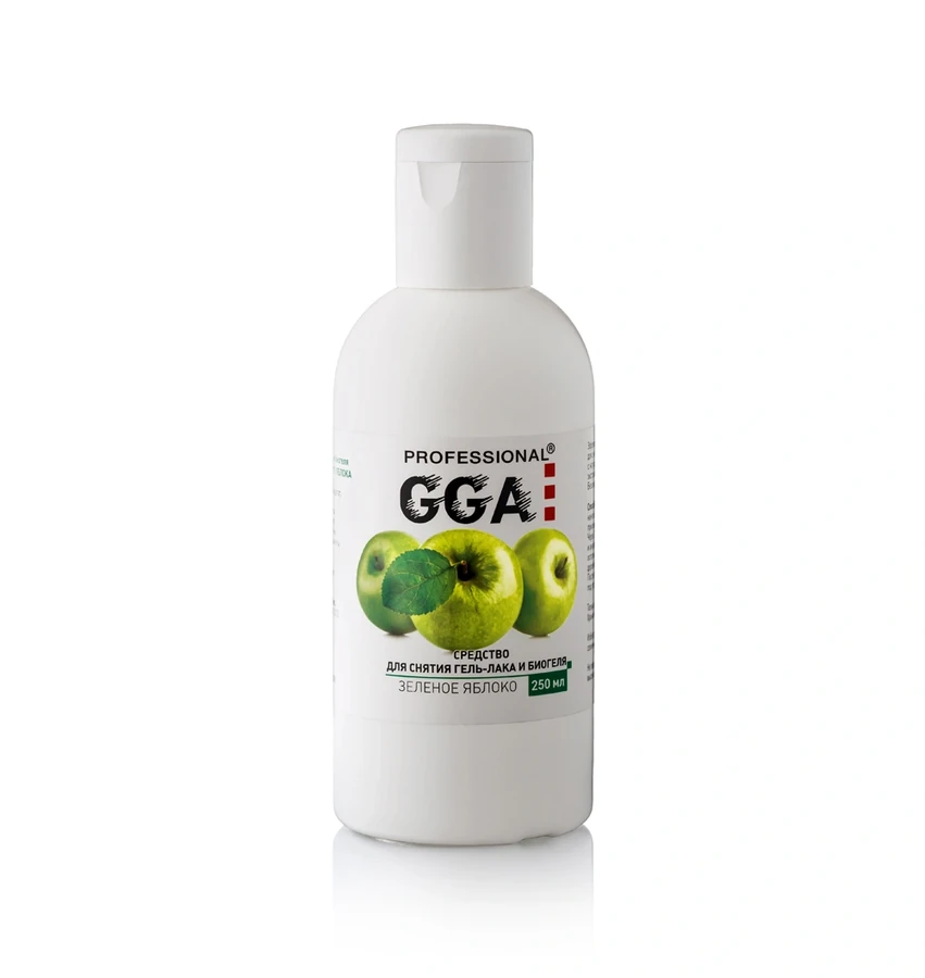 Засіб для зняття гель лаку Яблуко GGA Professional Gel Remover Apple 250 мл