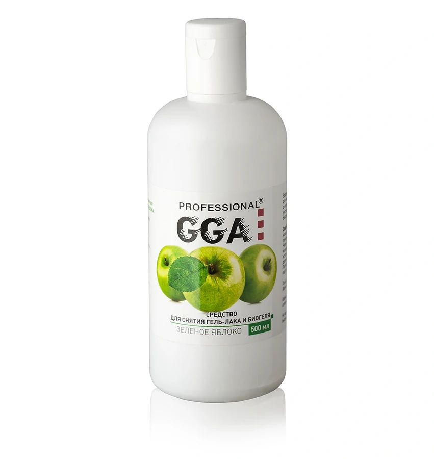 Засіб для зняття гель лаку Яблуко GGA Professional Gel Remover Apple 500 мл