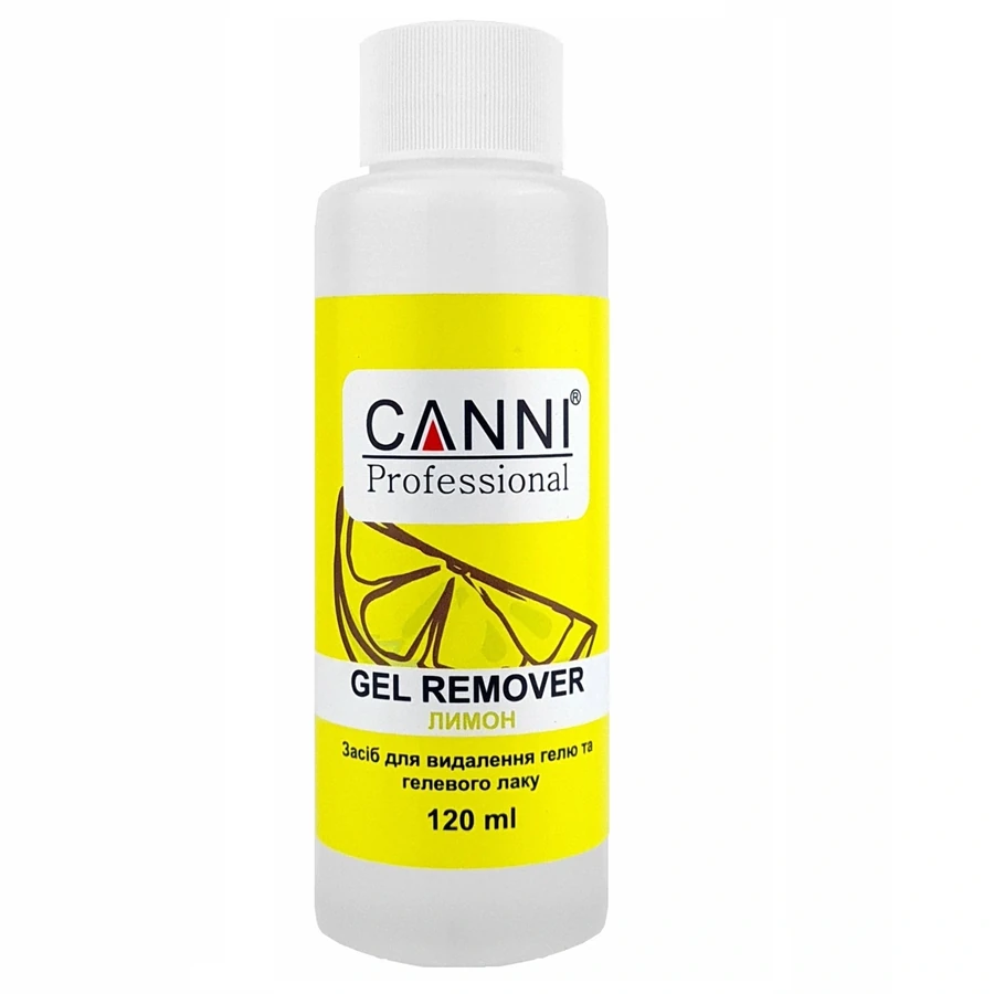 Рідина для зняття гель-лаку Canni Gel Remover Lemon лимон 120 мл