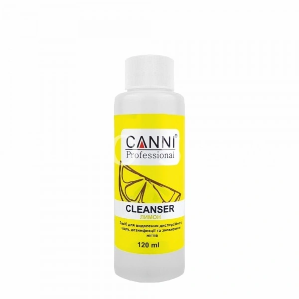 Засіб для видалення липкого шару 3в1 Canni Cleanser 3 in 1 Lemon лимон 120 мл