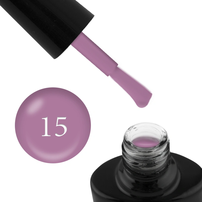 Гель-лак G.La color Gel Polish №15 лавандово-бузковий, емаль 10 мл