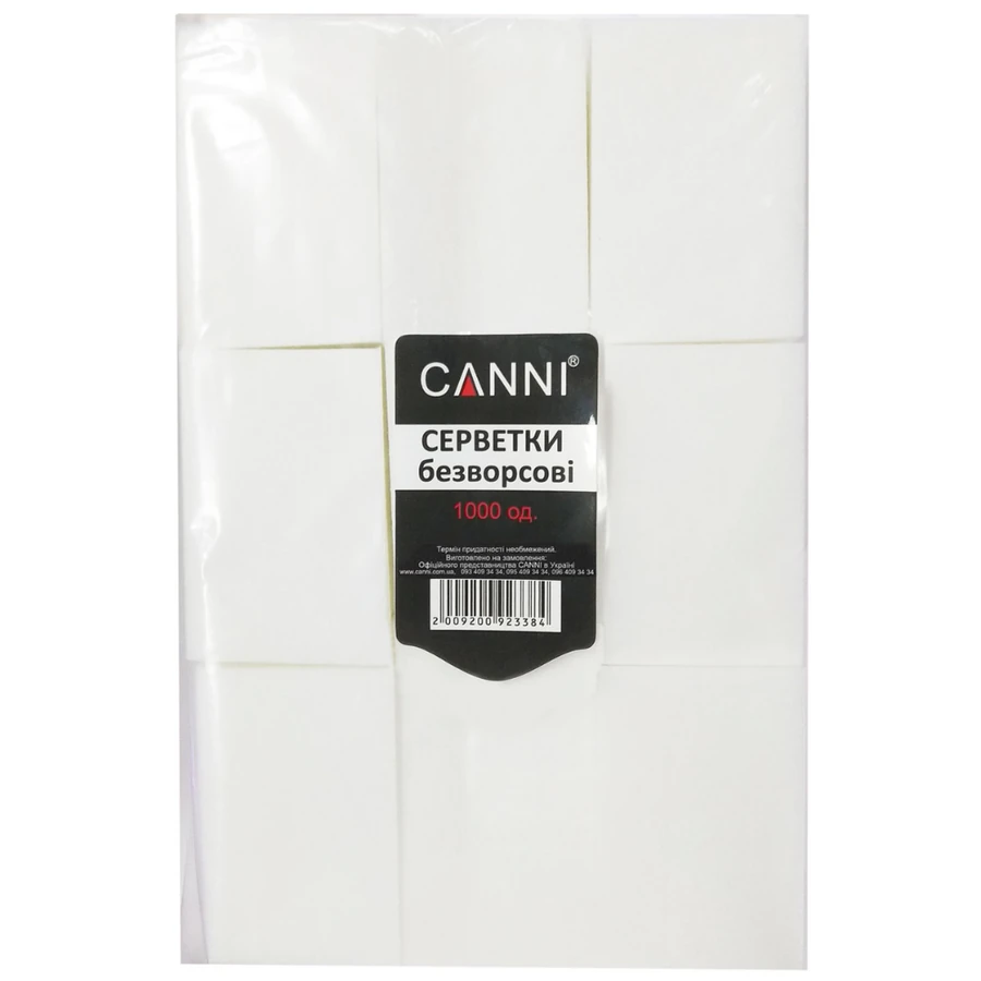 Серветки безворсові Canni Lint-Free Wipes 1000 шт