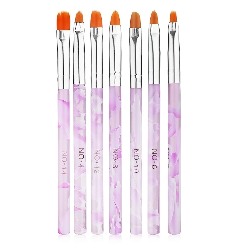 Набір пензлів для гелю Canni Gel Brush Set 7 шт