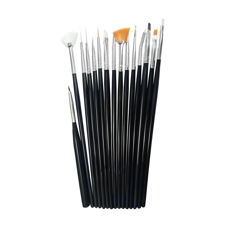 Набір пензлів Canni Gel Brush Set штучний ворс 15 шт