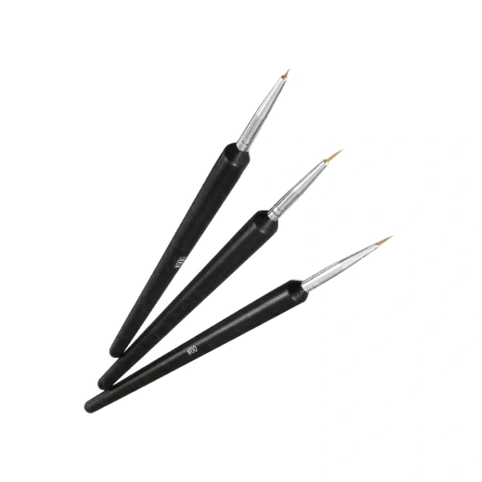Набір пензлів для тонких ліній Canni Brush for Thin Lines Set 3 шт