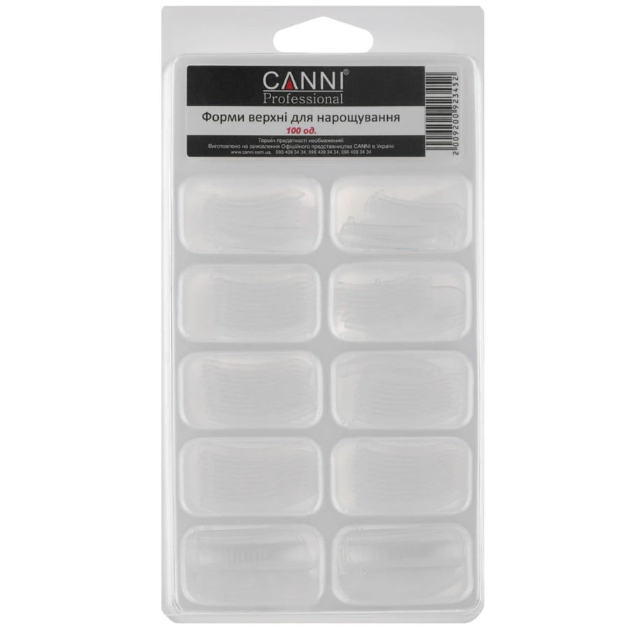 Форми верхні для полігеля Canni Forms Upper for Poligel 100 шт