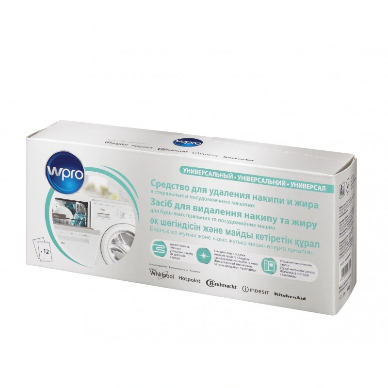 Засіб для видалення накипу та жиру WPRO Limescale & Grease Remover (C00384875) 12 пакетиків