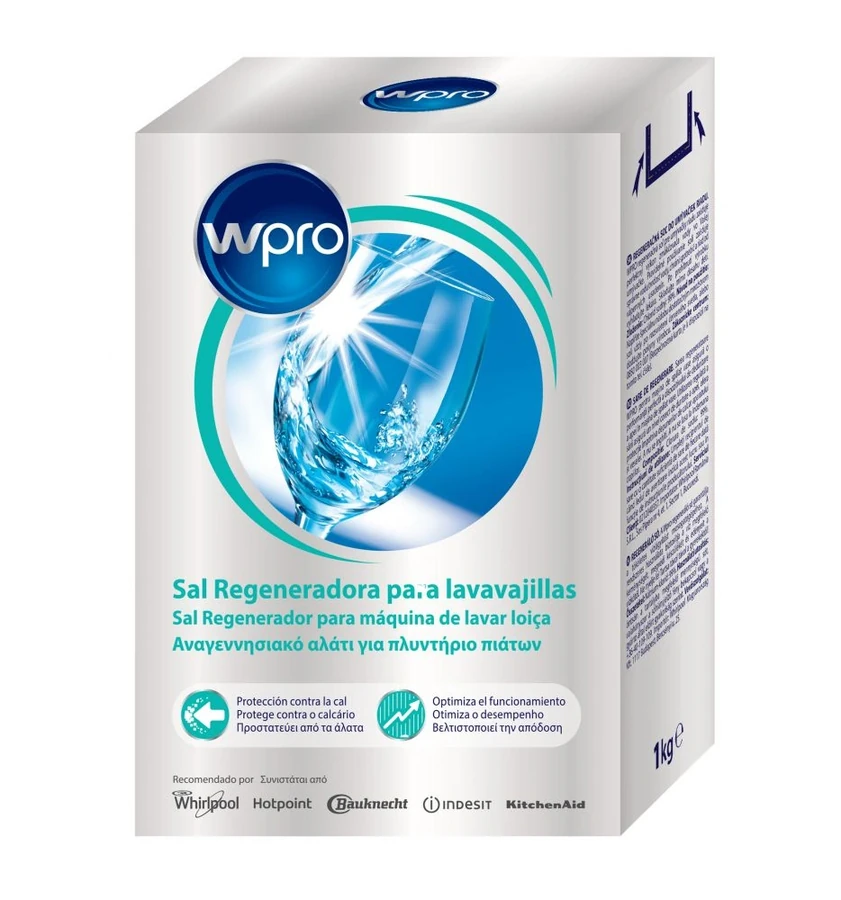 Регенеруюча сіль для посудомийних машин WPRO Regenerating Dishwasher Salt 1 кг (C00384865)