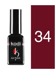 Гель-лак Kodi Гель лак №34 темний червоний, емаль 12 мл