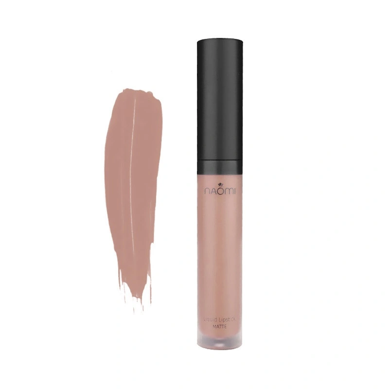 Рідка матова губна помада Naomi Liquid Lipstick Matte True Beige 6мл