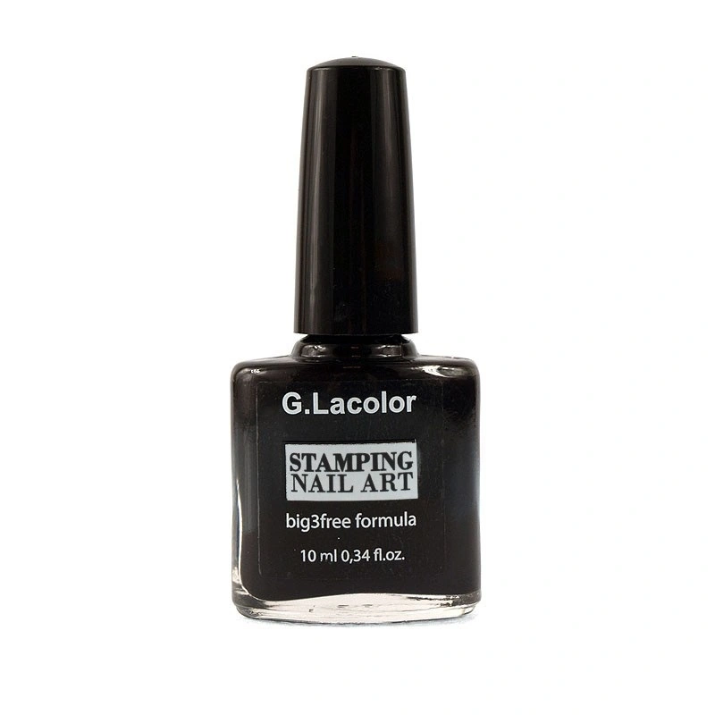 Лак для стемпінгу G.La color Stamping Nail Art Lacquer 011 шоколадний 10 мл