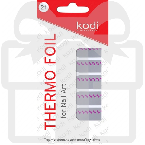 Термофольга Kodi Подарунок! Thermo Foil for Nail Art №21