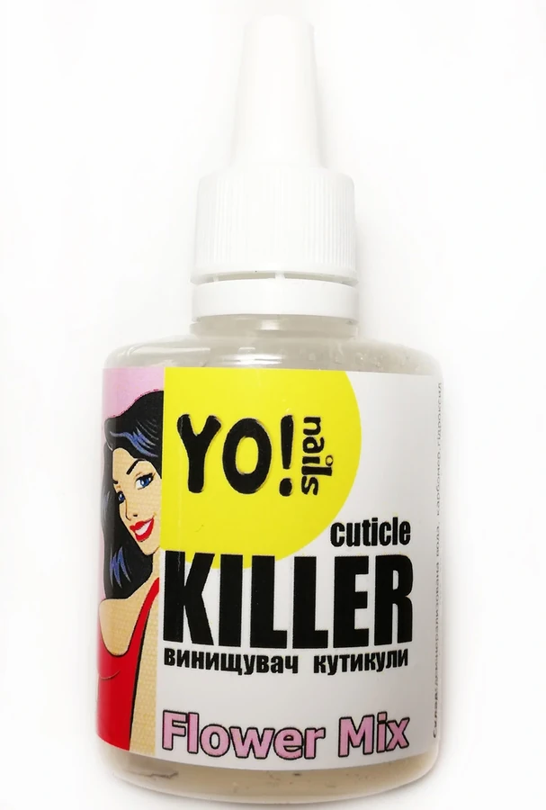 Засіб для видалення кутикули Yo!Nails Cuticle Killer Flower Mix квітковий мікс 30 мл