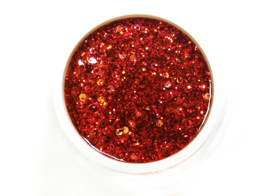 Гель-лак Yo!Nails Zirka Red гліттерний 5 мл