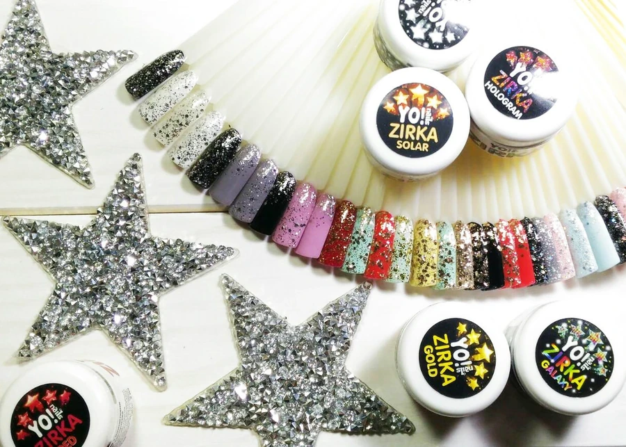 Гель-лак Yo!Nails Zirka Red гліттерний 5 мл