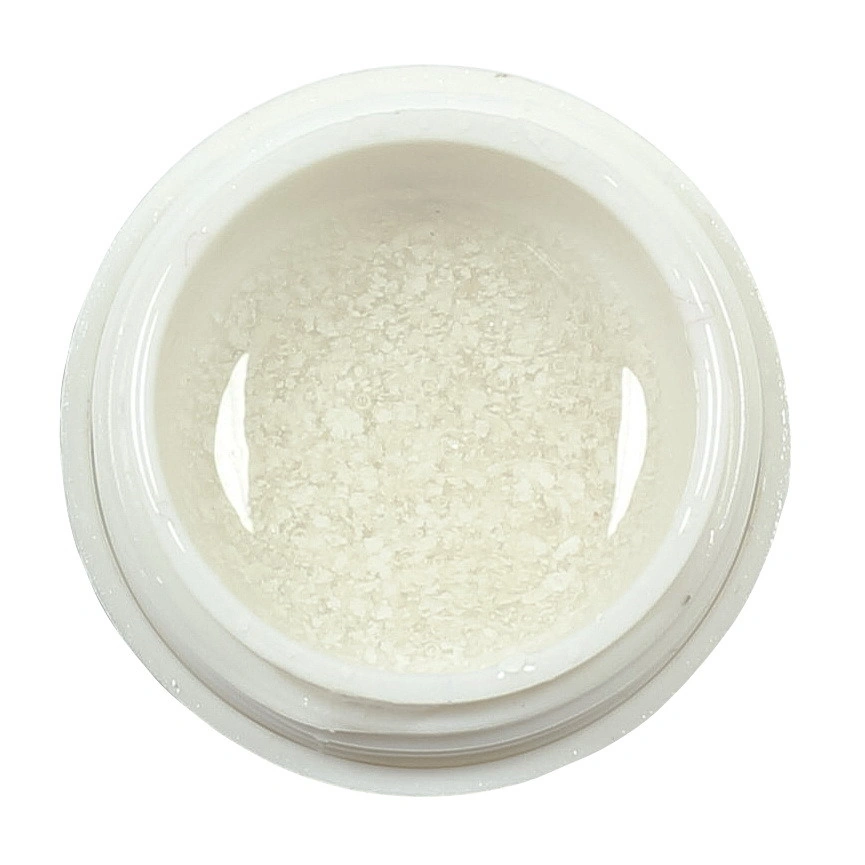 Сніговий гель-лак Yo!Nails Zirka Snow №01 білі пластівці 5 мл