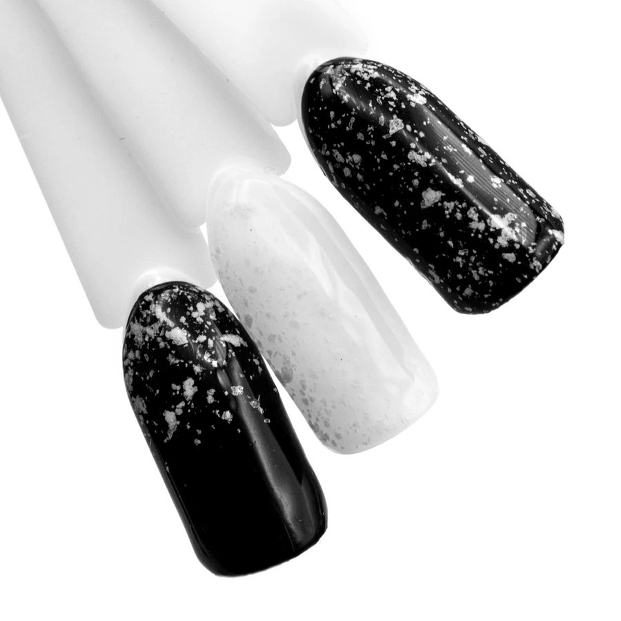 Сніговий гель-лак Yo!Nails Zirka Snow №01 білі пластівці 5 мл