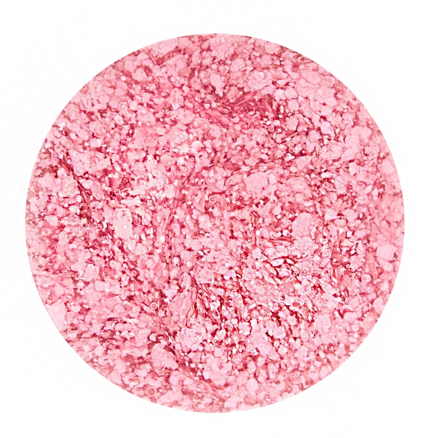 Сніговий гель-лак Yo!Nails Zirka Snow №04 рожеві пластівці 5 мл