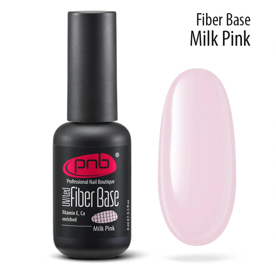 Файбер база PNB, молочно-рожева PNB UV/LED Fiber Base Milk Pink 8 мл