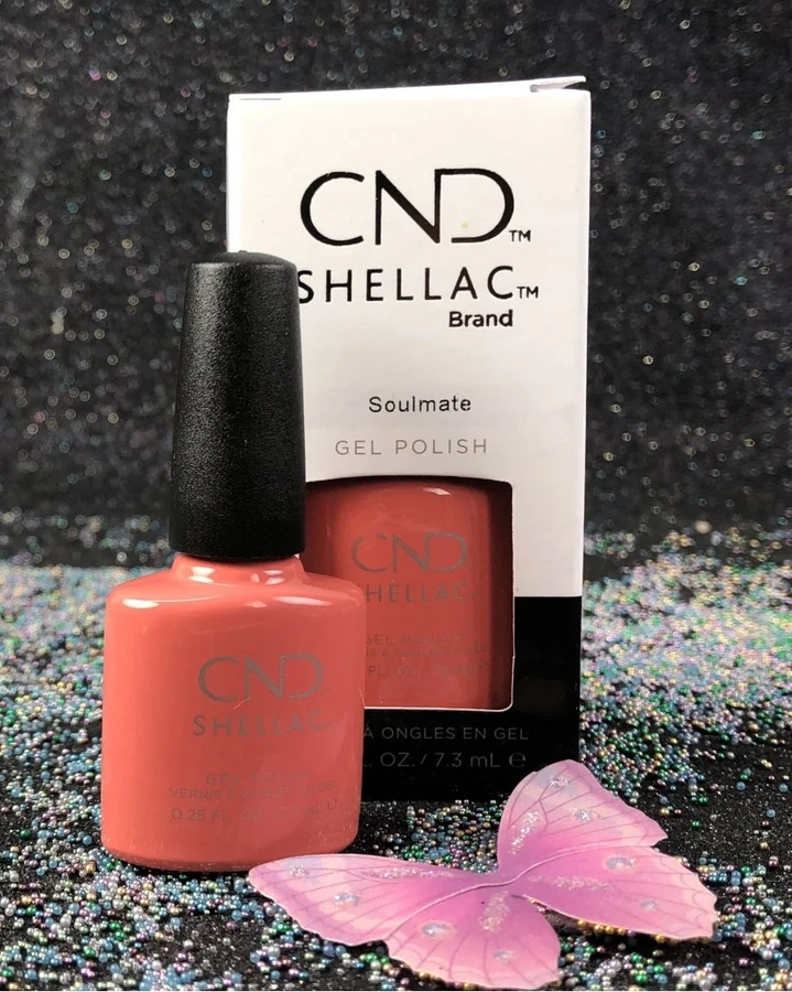 Гель-лак CND Shellac Soulmate оранжево-кораловий, емаль 7,3 мл