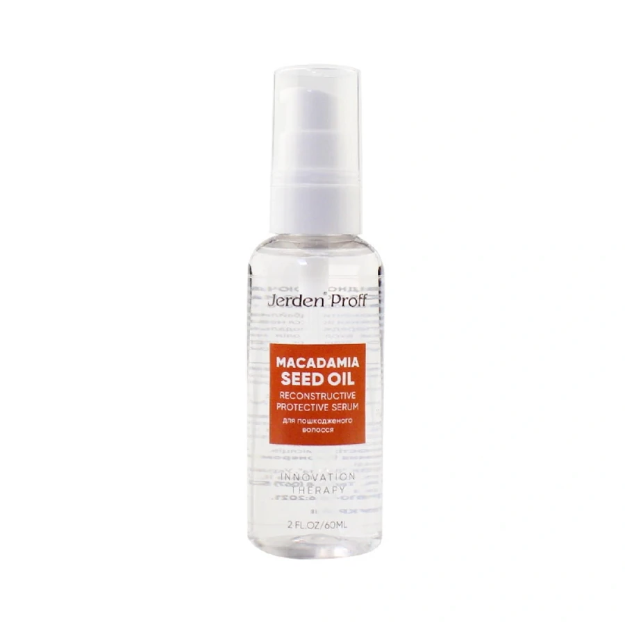 Сироватка для кінчиків волосся з олією макадамії Jerden-Proff Macadamia Seed Oil Reconstructive Protective Serum 60 мл
