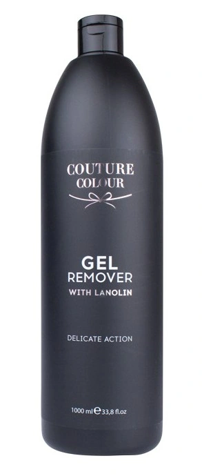 Рідина без ацетону для зняття гель-лаку Couture Colour Gel Remover with Lanolin з ланоліном 1000 мл