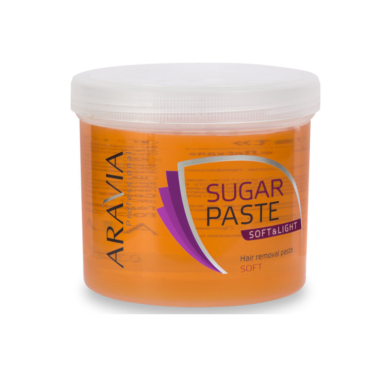 Цукрова паста для шугарінгу ARAVIA Professional Sugar Paste for Shugaring Soft легка та м`яка консистенція софт 750 г
