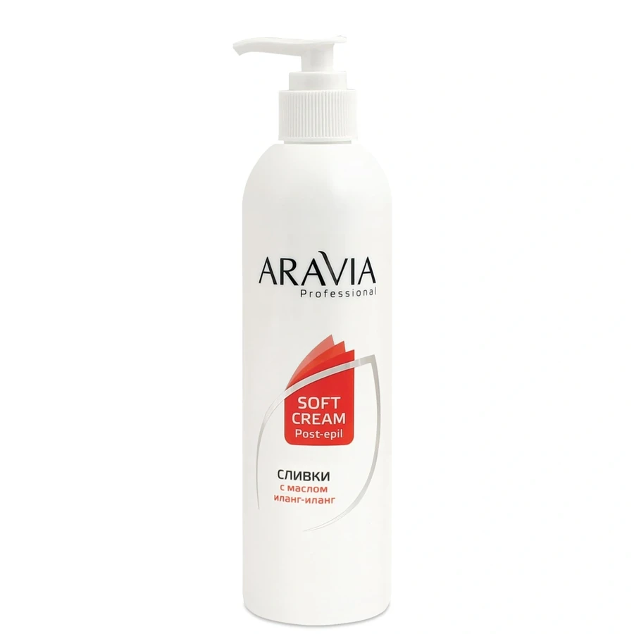 Вершки після депіляції для відновлення рН шкіри ARAVIA Professional Restore pH Soft Cream After Depilation (з Ylang-Ylang Oil) з олією іланг-іланг 300 мл