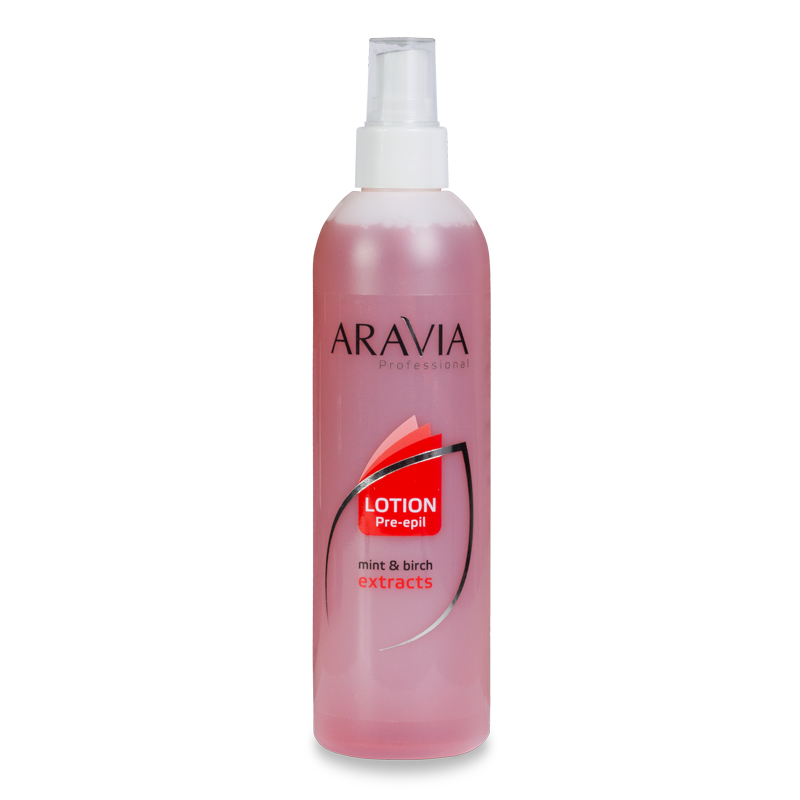 Лосьйон перед депіляцією ARAVIA Professional Before Depilation Lotion (Mint and Birch Extracts) екстракт м`яти та берези 300 мл