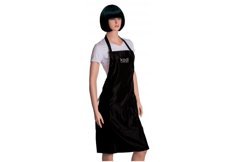 Фартух довгий Kodi Apron Long Black (Silver Logo) чорний зі срібним логотипом