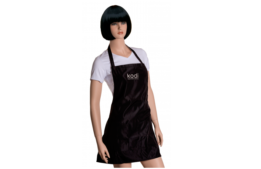Фартух короткий Kodi Apron Short Black (Silver Logo) чорний зі срібним логотипом