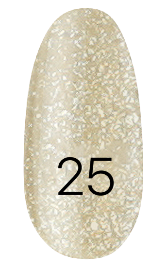 Лак Kodi Nail Polish №025 золото, блискітки