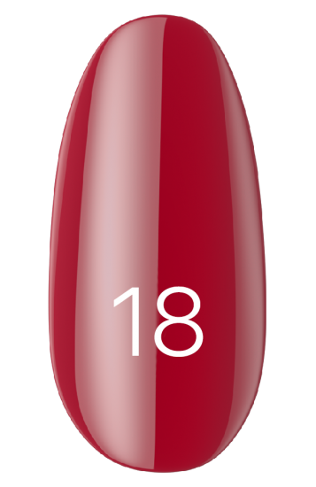 Лак Kodi Nail Polish №018 вишневий, цукровий ефект 15 мл