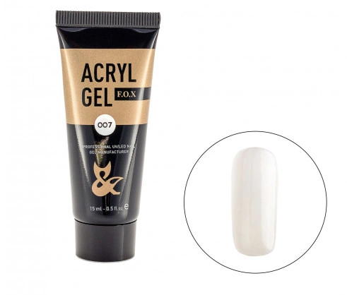 Акрил-гель FOX Acryl gel 007 білий 15 мл