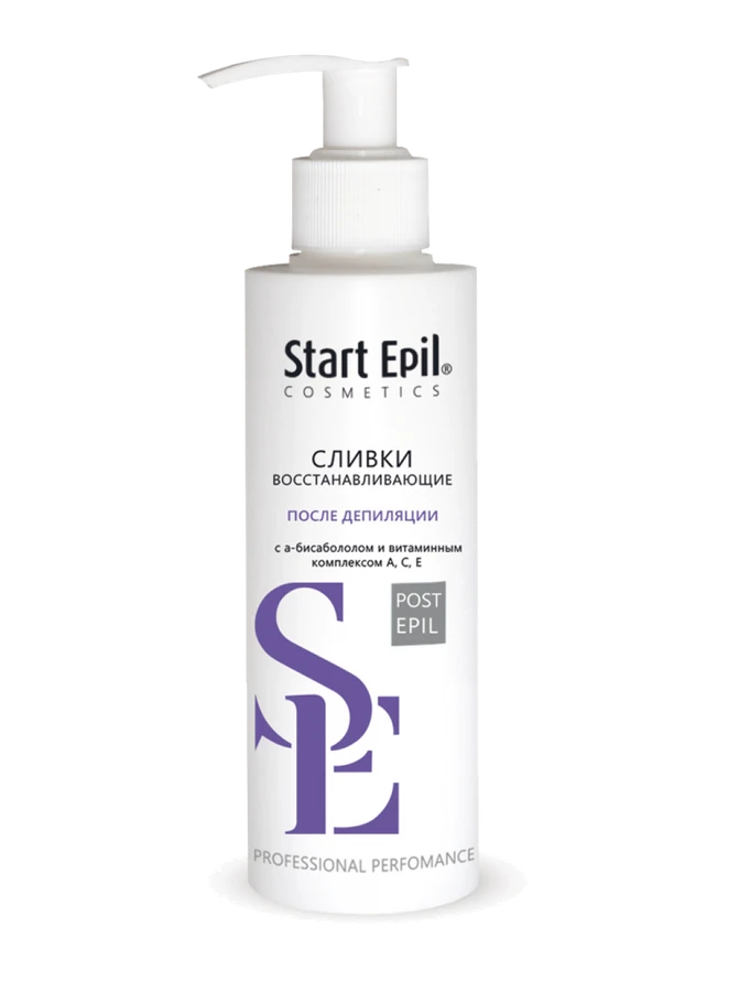 Вершки, що відновлюють Start Epil Post Epil Regenerating Cream з бісабололом і вітамінним комплексом А, С, Е 160 мл