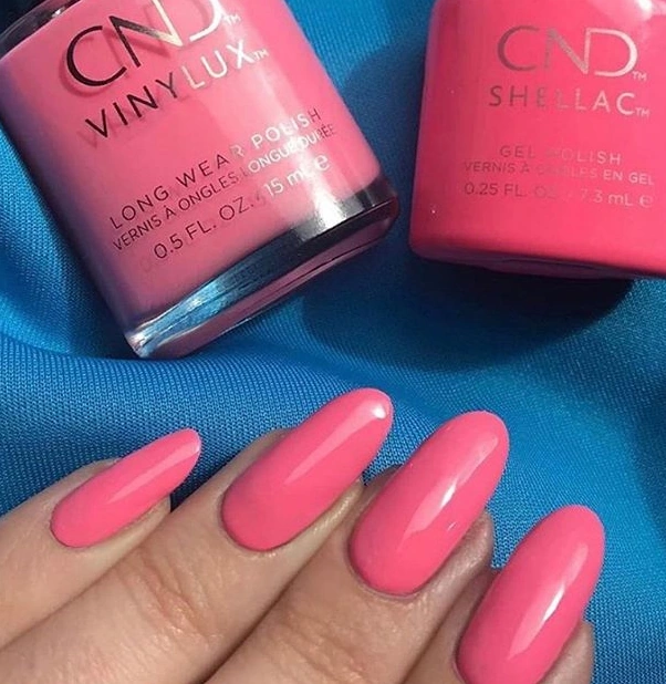 Гель-лак CND Shellac Holographic яскраво-рожевий, емаль 7,3 мл