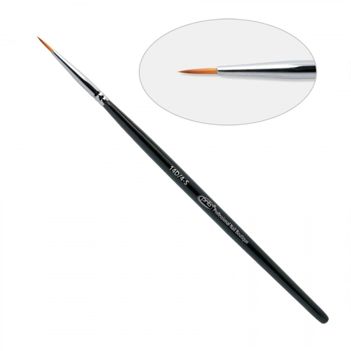 14D. Пензель для дизайну круглий 4-S PNB 14D Brush round 4-S nylon нейлон 8 мм