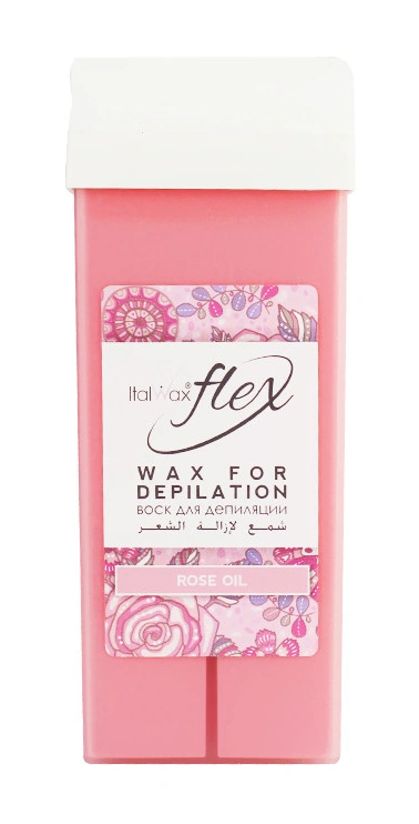 Віск у картриджі Кремова Троянда ItalWax Flex Wax For Depilation Rose Oil 100 мл