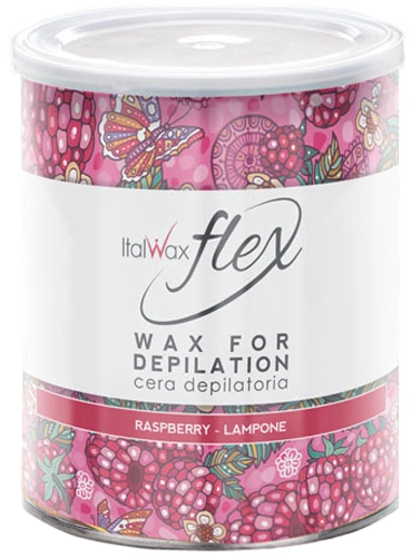 Теплий віск для депіляції Малина ItalWax Flex Wax For Depilation Raspberry 800 мл